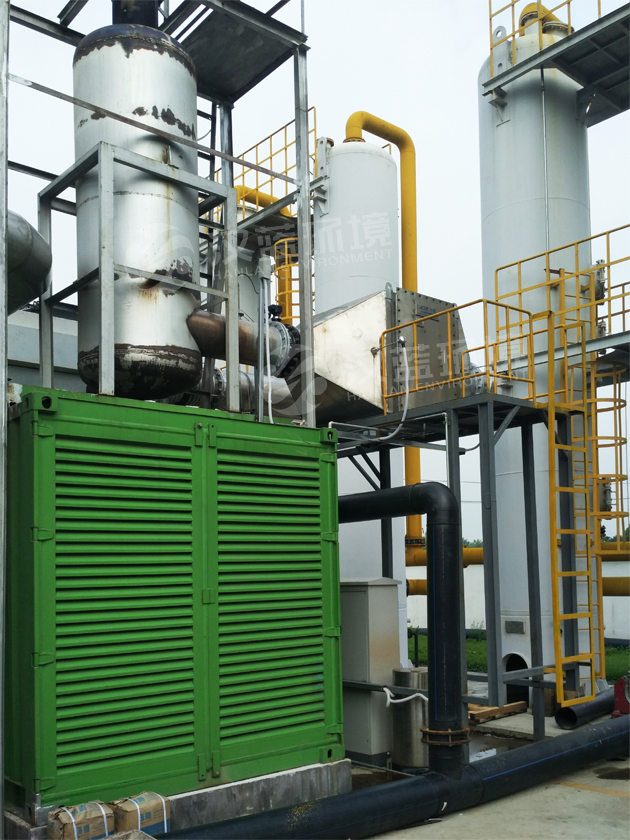 我司新一批發電機組尾氣凈化裝置在某電力公司安裝運行